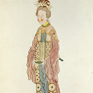 Portrait of a Mandarin Woman of the Second Order Wearing a Summer Ceremonial Costume