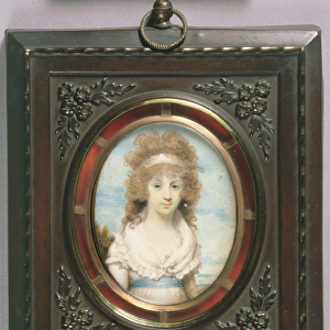 Portrait Miniature of Anna Maria Blunt, c. 1795 (w / c on ivory)