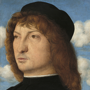 Portrait of a Venetian Gentleman, c. 1500 (oil on panel transferred to panel)
