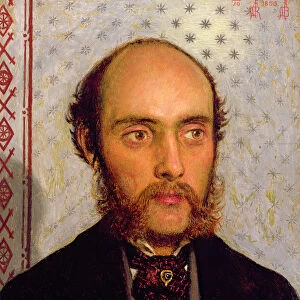 Portrait of William Michael Rossetti (1829-1919) by Lamplight, 1856 (panel)