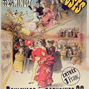 Poster advertising the Montagnes Russes Roller Coaster in the Boulevard des