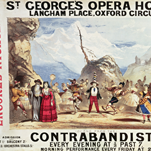 Poster advertising St. Georges Opera House
