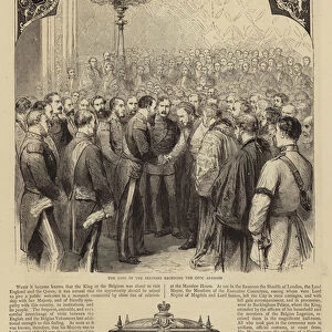 Presentation to the King of the Belgians (engraving)