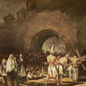 Procession of the Penitents (oil on canvas)