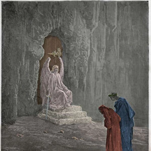 Purgatorio, Canto 9 : Dante and Virgil at the portals of Purgatory
