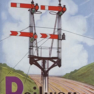 R, Railway signals (colour litho)