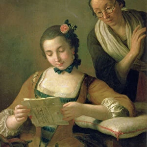 The Reading (oil on canvas)