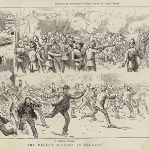 The Recent Rioting in Belfast (engraving)