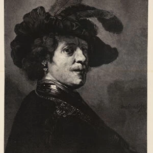 Rembrandt as an Officer (engraving)