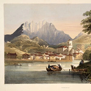Renteria, from Sketches of scenery in the Basque provinces of Spain