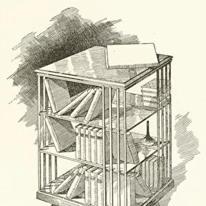 Revolving Bookcase (engraving)