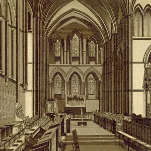 Rochester Cathedral, The Choir (litho)