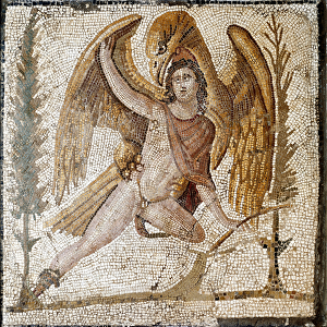 Roman art: "Ganymede is taken away by an eagle"