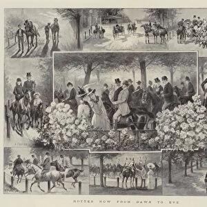 Rotten Row from Dawn to Eve (litho)