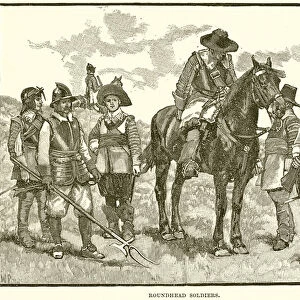 Roundhead Soldiers (engraving)