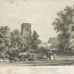 Rugeley Church (Old): engraving, nd [c 1840] (print)
