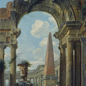 Ruins (oil on canvas)