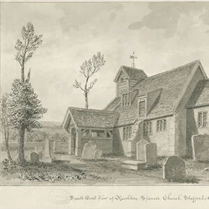 Rushton Spencer Church: sepia wash drawing, 1844 (drawing)