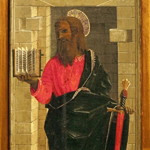 Saint Paul. Painting by Bernardino Butinone (1450-1507), tempera on wood