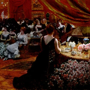 The Salon of Princess Mathilde (1820-1904) 1883 (oil on canvas)