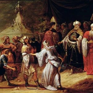 Samuel Killing Agag, King of the Amalekites (oil on panel)