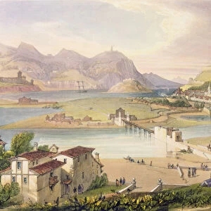 San Sebastian, 1838 (coloured engraving)