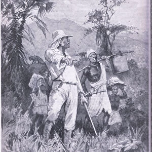 In search of the source of the Nile: David Livingstone (litho)
