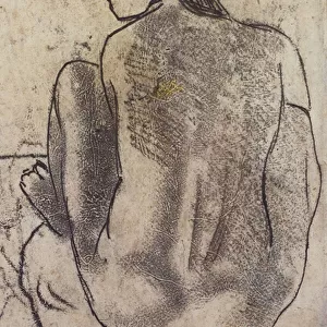 Seated Tahitian Nude from the Back, c. 1902 (monotype)