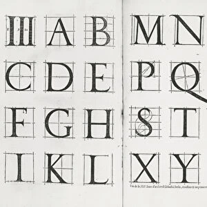 Serlios alphabet, 1539