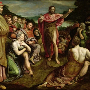 Sermon of St. John the Baptist (oil on canvas)