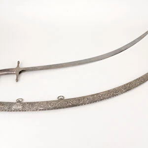 Shamshir sword and scabbard owned by Napoleon Bonaparte, 1800 circa (metal)