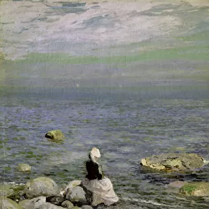 On the Shore of the Black Sea, 1890s (oil on canvas)