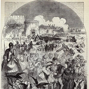 Siege of Calais: Departure of the Citizens (engraving)