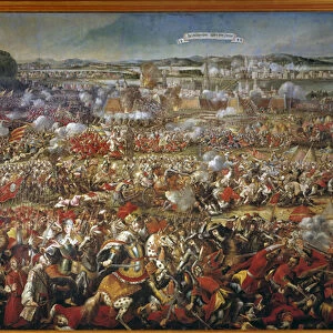 The siege of Vienna in 1683 by the Ottomans Anonymous painting. 17th century Vienna