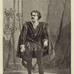 Signor Rossi as Hamlet (engraving)