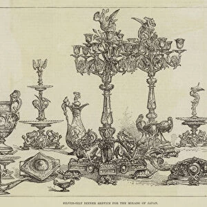 Silver-Gilt Dinner Service for the Mikado of Japan (engraving)