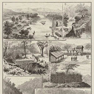 Sketches of Looshai Expedition (engraving)