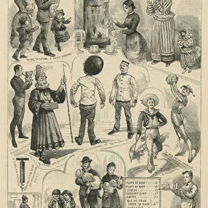 Sketches at the Royal Victoria Coffee Hall (engraving)