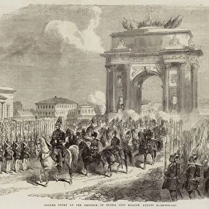 Solemn Entry of the Emperor of Russia into Moscow, 29 August (engraving)