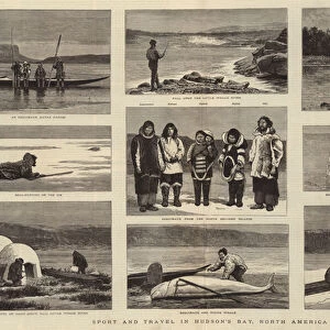 Sport and Travel in Hudsons Bay, North America (engraving)