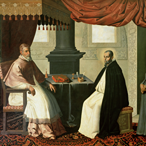 St. Bruno (1030-1101) and Pope Urban II (c. 1035-99) 1630-35 (oil on canvas)