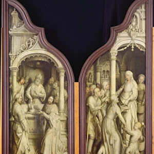 St. Joachim and St. Anne, from the Triptych of the Immaculate Conception (oil on panel)