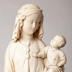 Statue. Madonna and Child. Gift of Mgr Cantineau, dean of the cathedral chapter. Ivory