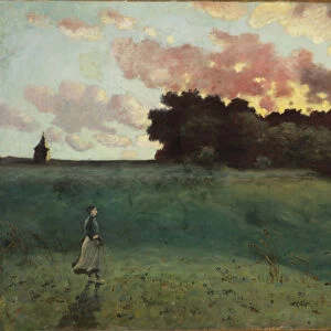 Stormy Landscape, 1890 (oil on canvas)