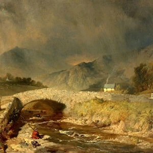 Stormy Weather near Ambleside, Cumbria, 1846 (oil on canvas)