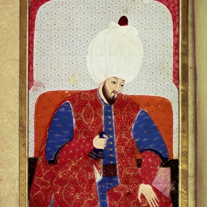 Suleiman I the Magnificent, Ottoman Sultan, 1579 (miniature)