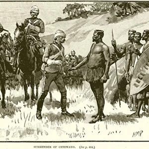Surrender of Cetewayo (engraving)