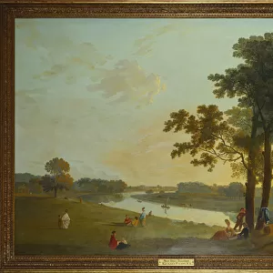 Syon House from Richmond Gardens (oil on canvas)
