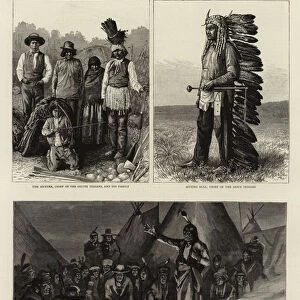 The Threatened Rising of American Indians (engraving)