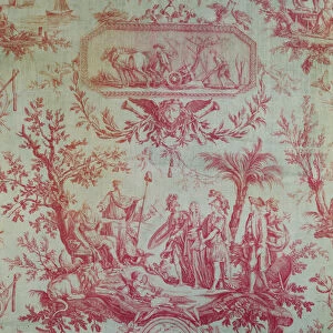 Toile de Jouy (after designs by Jean-Baptiste Huet 1772-1793), Illustrating an Allegory